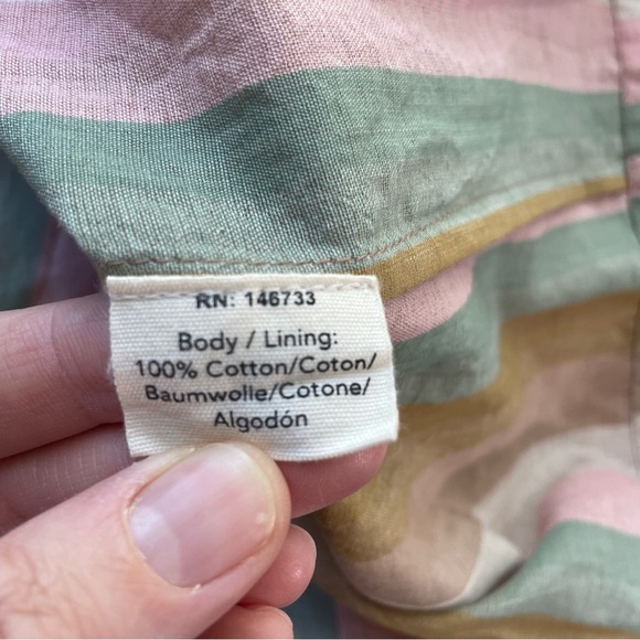 MIRTH Anguilla Rainbow Stripes Mini Dress Large - Picture 8 of 10